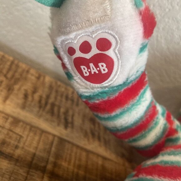 BUILD-A-BEAR 18" Peppermint Twist Striped Sloth Soft Plush Toy Christmas Festive - Picture 7 of 10